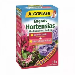 AzaléE Algoflash Hortensias, Engrai 1 Kg SpéCial Ph Rhododendrons,