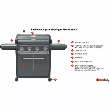 Campingaz Gaz Barbecue Premium 4 à 2 Campingaz Gaz Barbecue Premium 4 à – Image 2