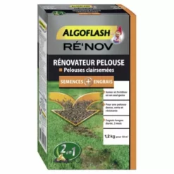 ALGOFLASH Engrais Rénovateur Pelouse 2 En 1 - 1.2 Kg