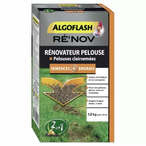 ALGOFLASH Engrais Rénovateur Pelouse 2 En 1 - 1.2 Kg 1 ALGOFLASH Engrais Rénovateur Pelouse 2 En 1 - 1.2 Kg
