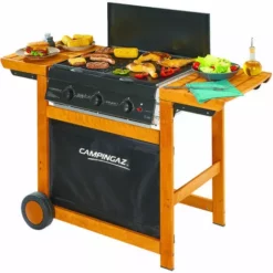 Adelaide Campingaz Barbecue Metano/Gpl 128X59Xh88 3 Woody Cm Double Gaz